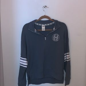 PINK half zip sweatshirt